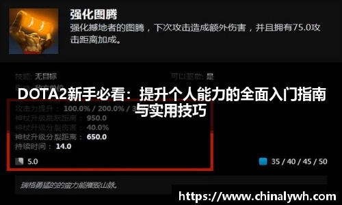DOTA2新手必看：提升个人能力的全面入门指南与实用技巧