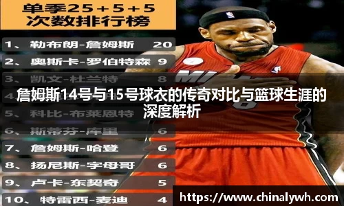 詹姆斯14号与15号球衣的传奇对比与篮球生涯的深度解析